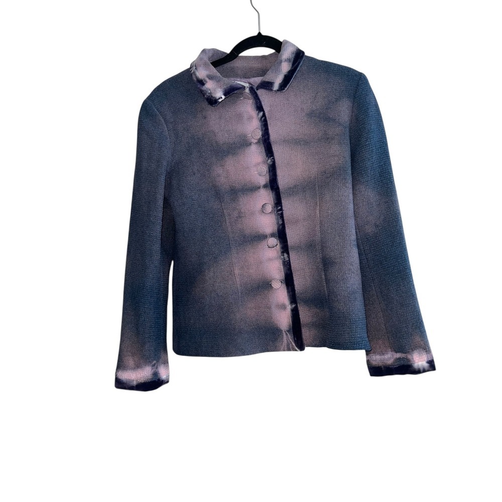 Paule Vasseur Purple Pink Blazer Sz 42 | Luxury Designer Tailored Statement